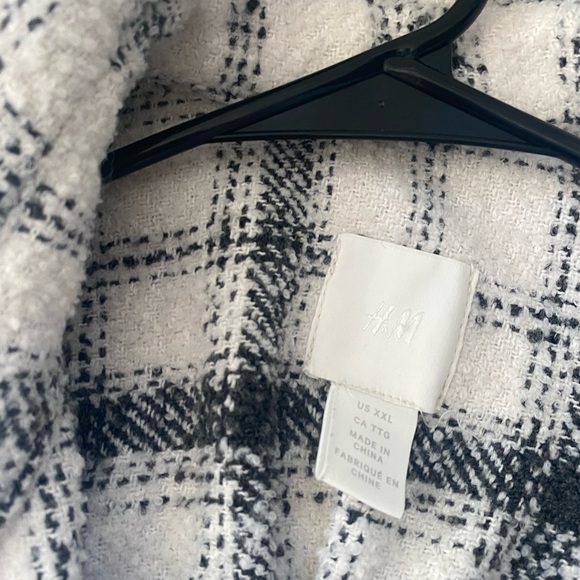 H&M Oversized Shacket Flannel Long Sleeve - Picture 5 of 7